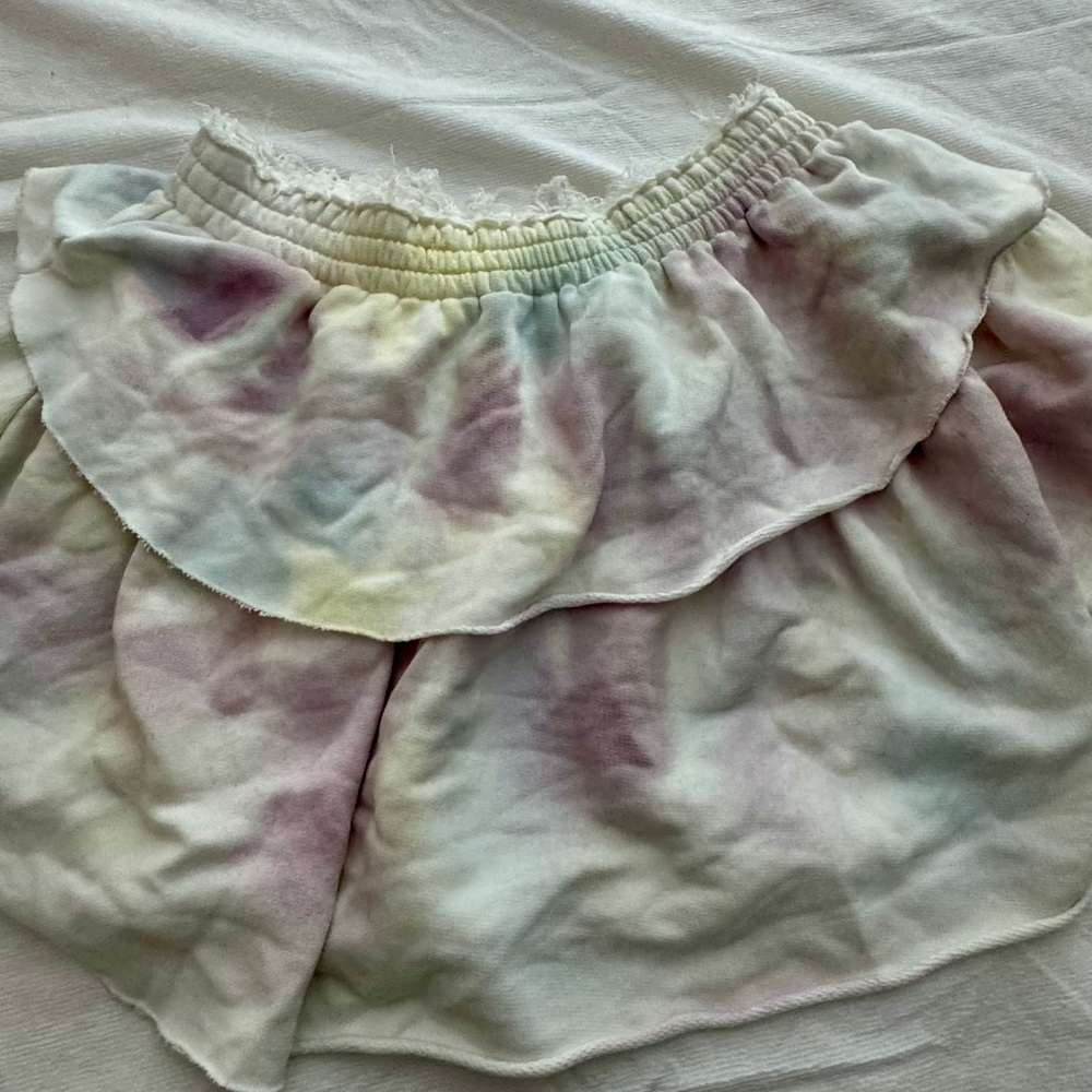 LoveShackFancy Cream Knit Skirt